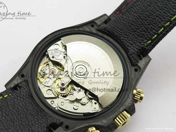 Good Copy Rolex Watches On Edition Carbon Black Strap Diw Dial Pink V Daytona EyeCatching A7750 Best WWF Nylon 2890 0111